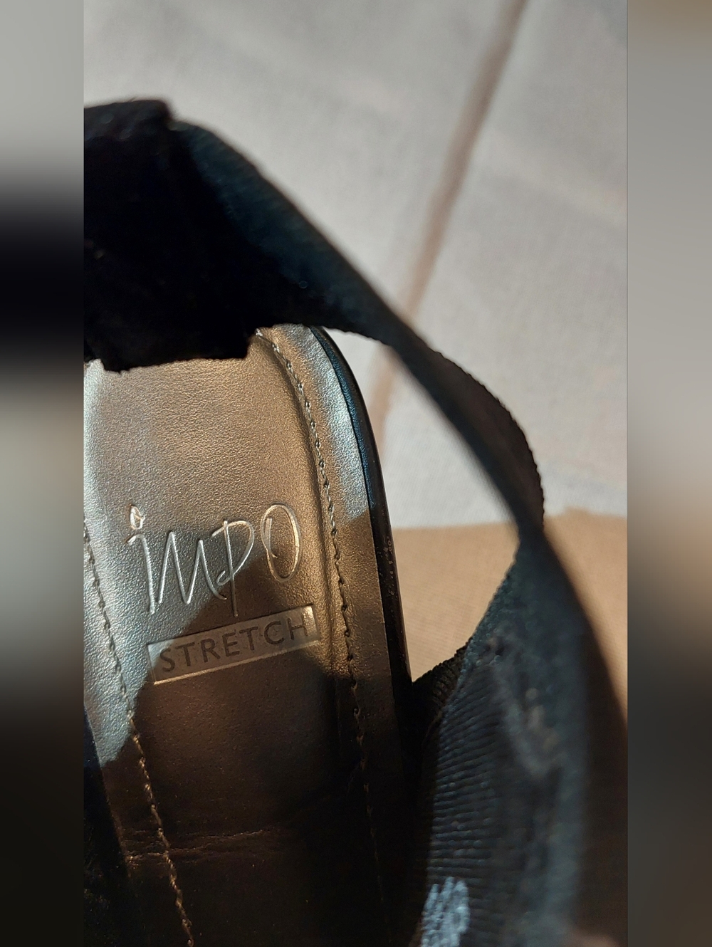 Impo Black Knit Open-Toe Block Heel Booties with Back Strap - Picture 5 of 14